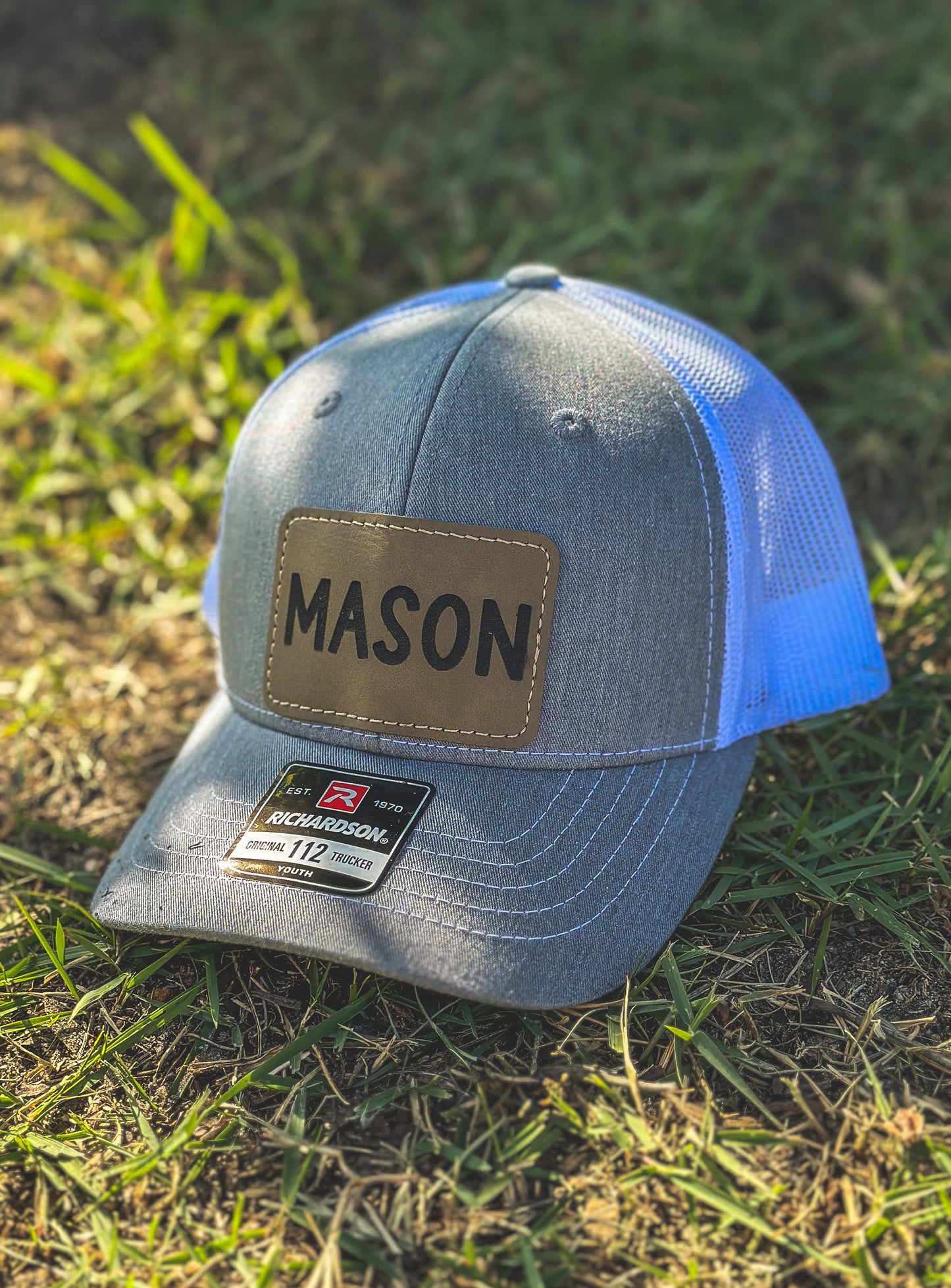 Youth Richardson Snapback with Leather Patch
