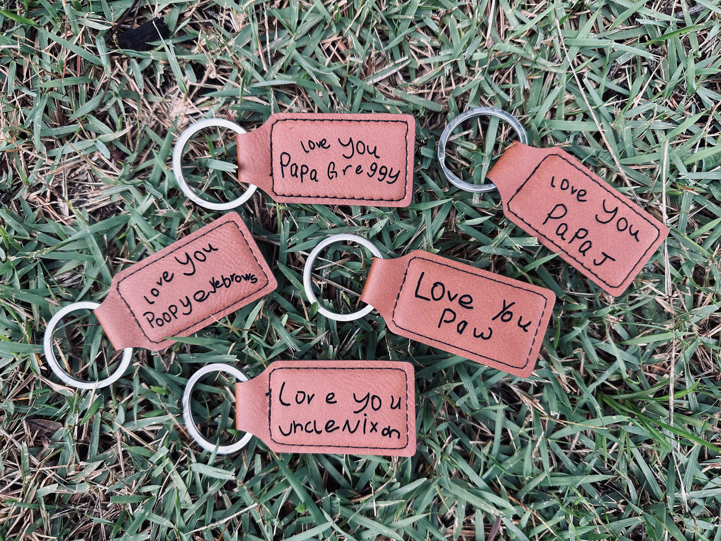 Leather Engraved Key Chain
