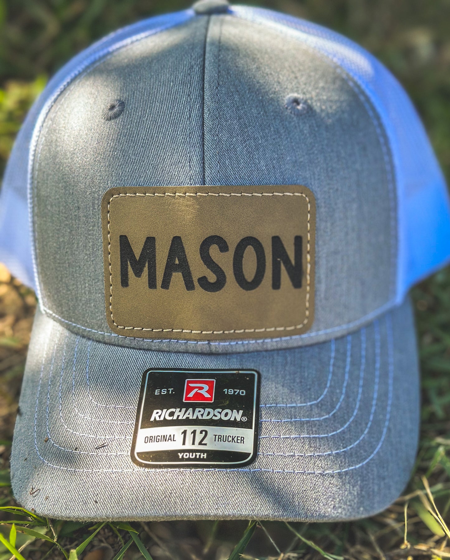 Youth Richardson Snapback with Leather Patch