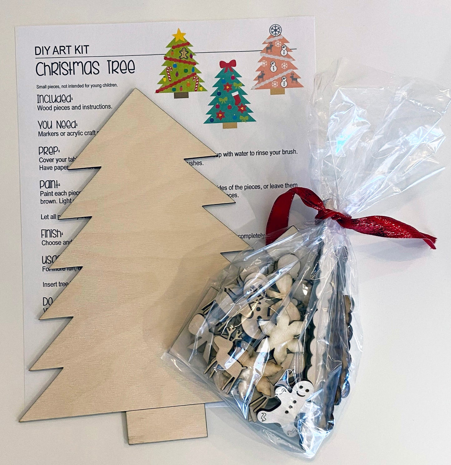 Wood Christmas Tree DIY (NO Paint)