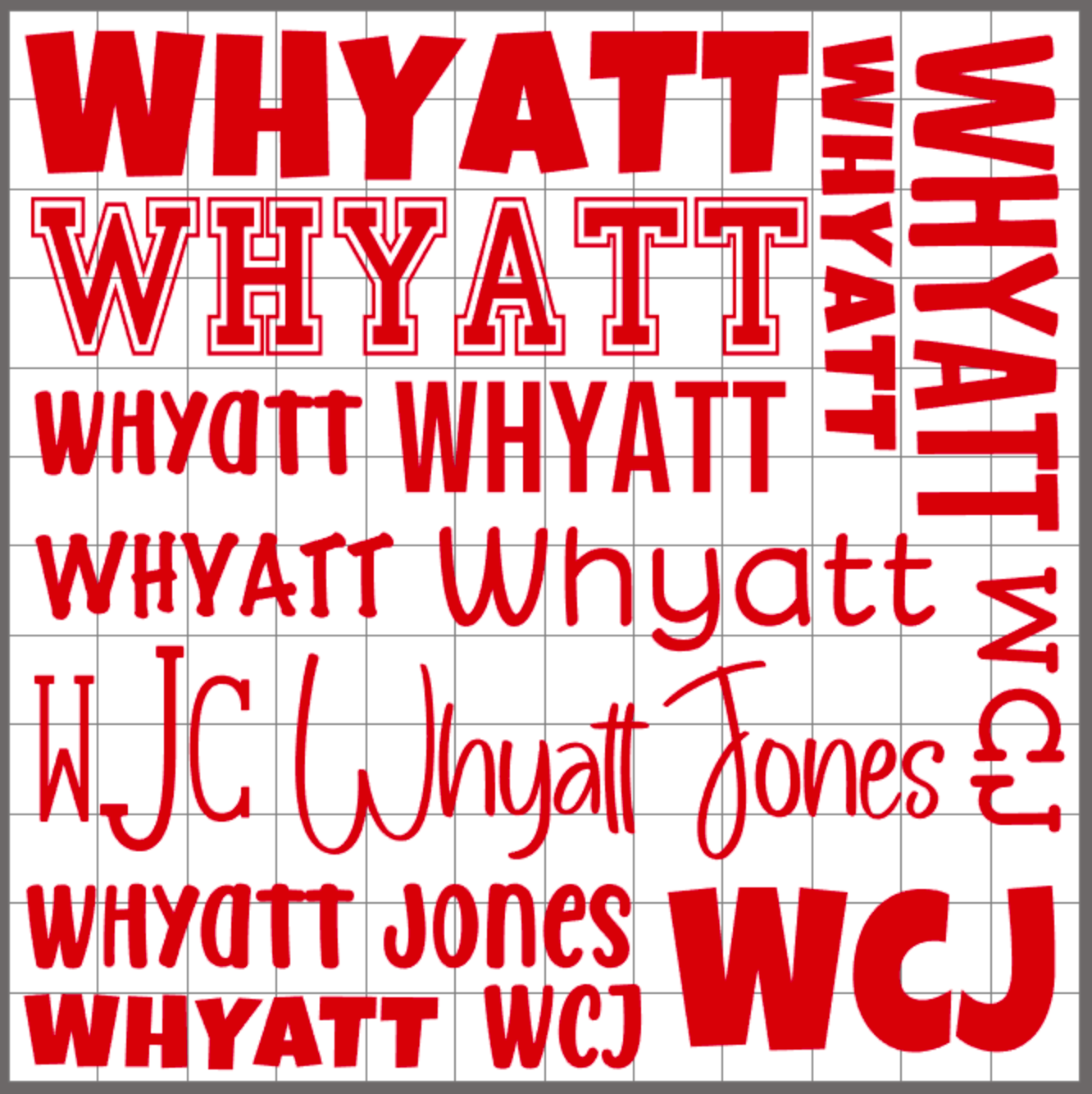 12x12 Decal Sheet