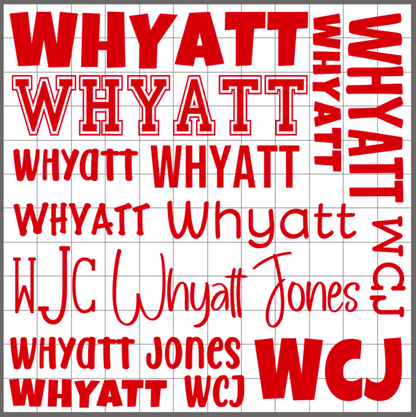 12x12 Decal Sheet
