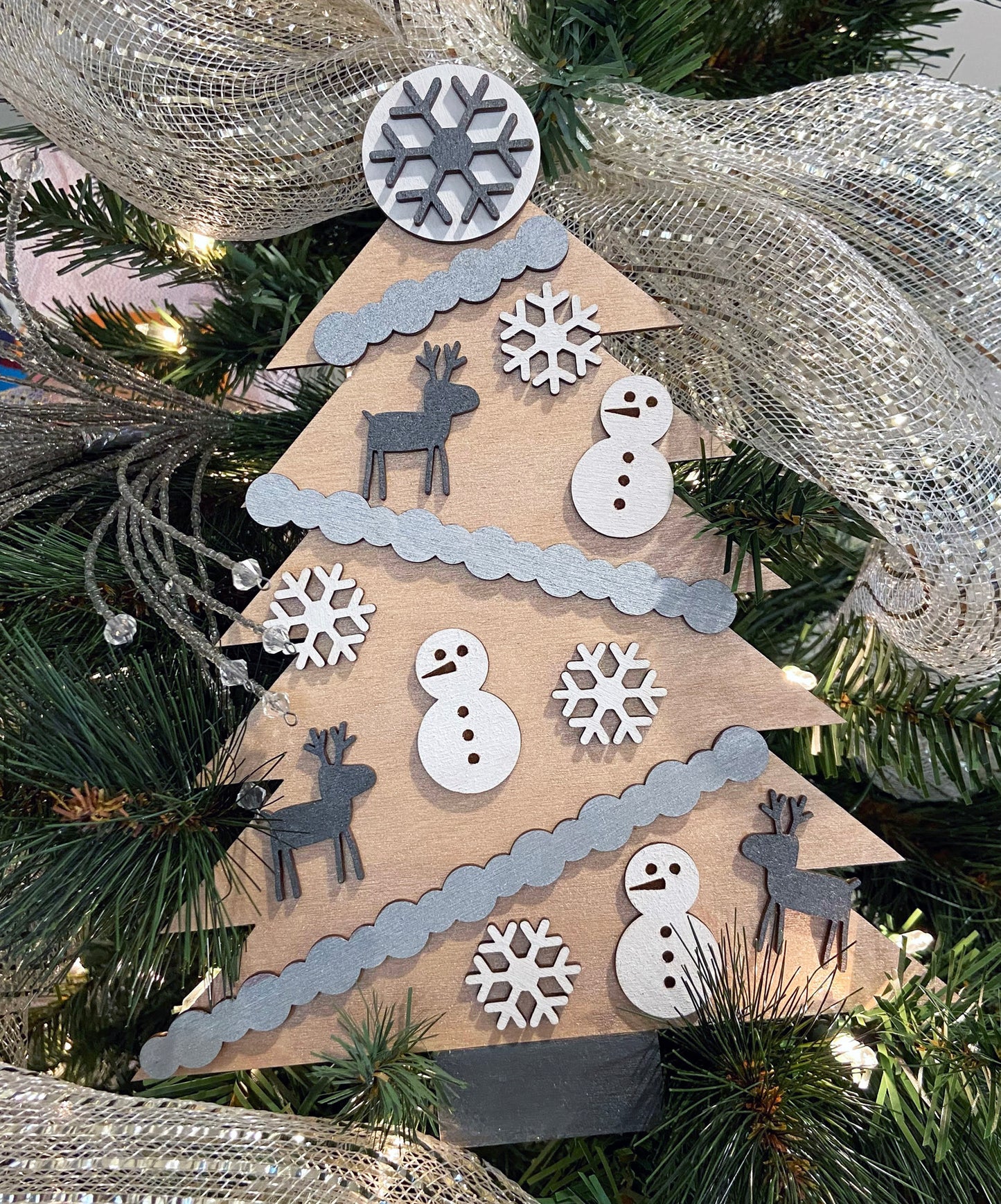 Wood Christmas Tree DIY (NO Paint)