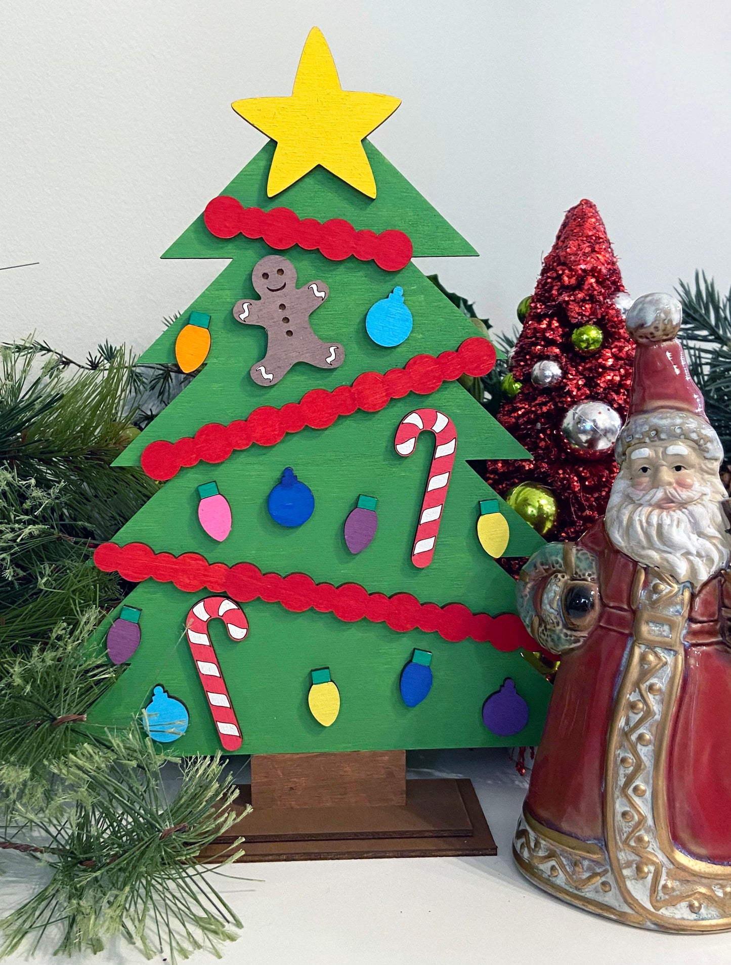 Wood Christmas Tree DIY (NO Paint)