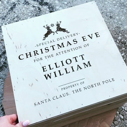 12”x12” Engraved Santa Box