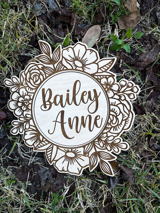 Interchangeable Floral Milestone Marker