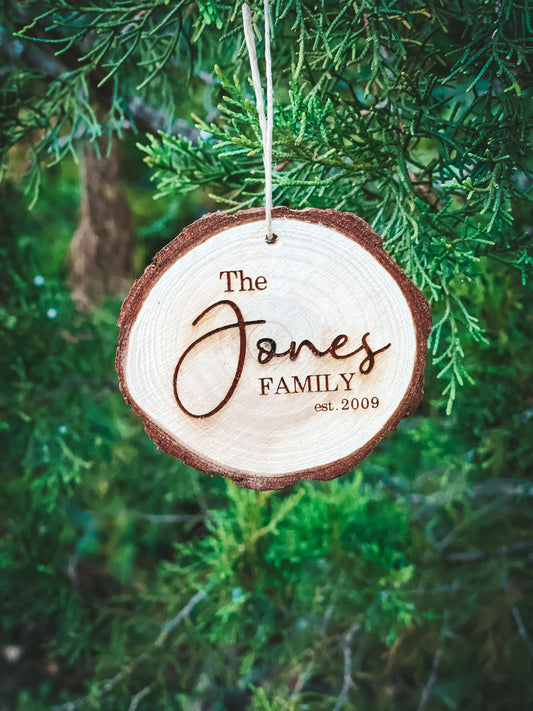 Wood Slice Ornament