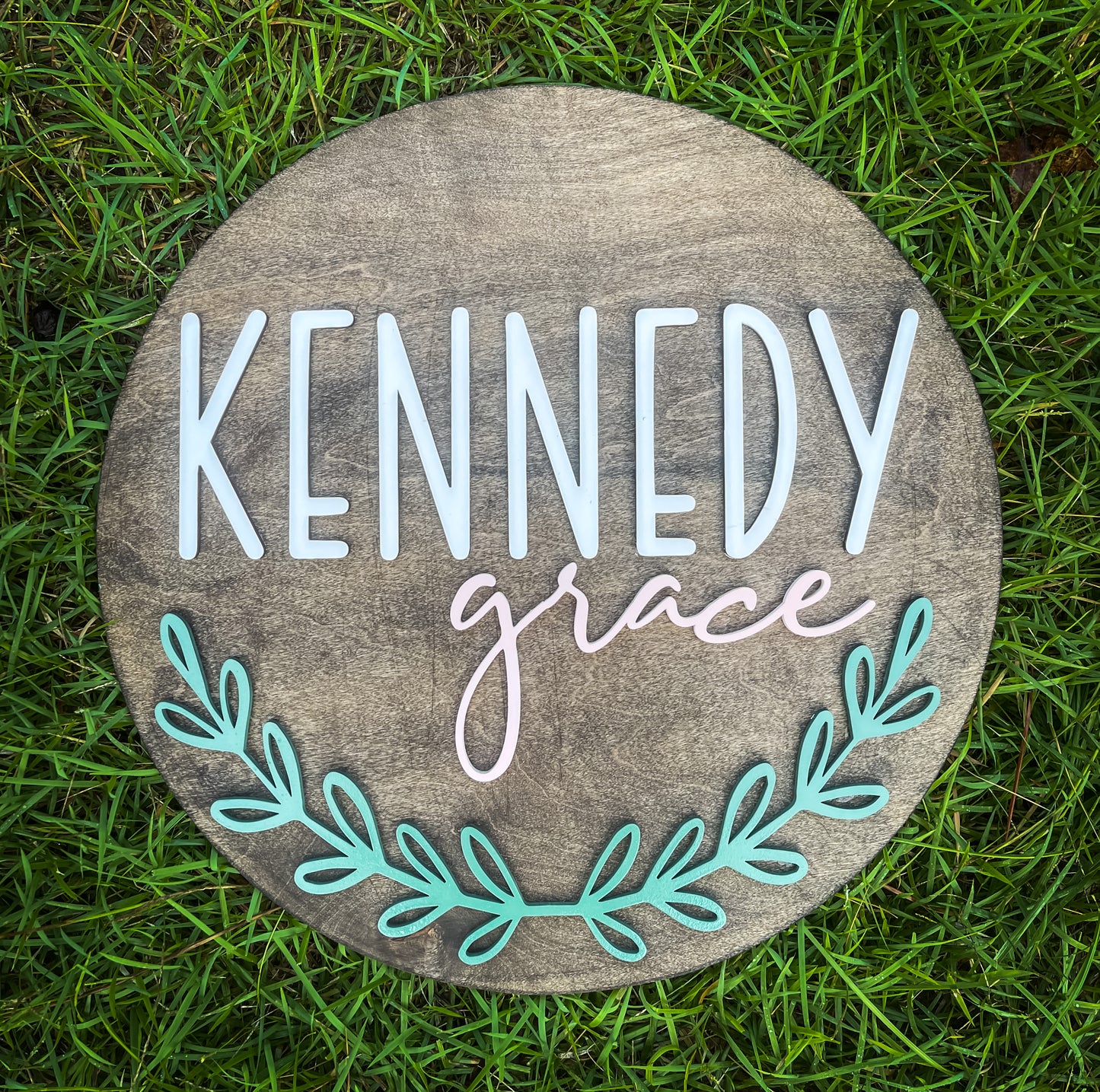 Wreath Name Sign