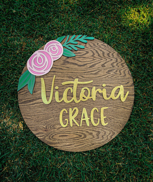 Flower Name Sign